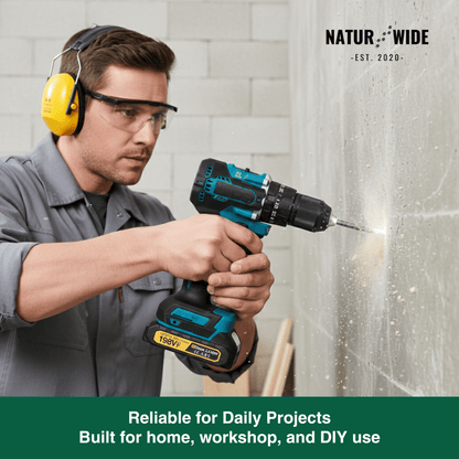 GIsam 13mm Electric Drill Brushless Impact Screwdriver Dual Speed ​​35+3 Torque Cordless Power Tool for Makita 18V Battery pins