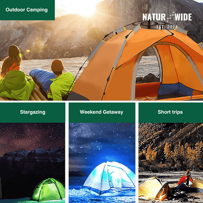 Naturwide Outdoor Tent - Automatic setup in 3 seconds