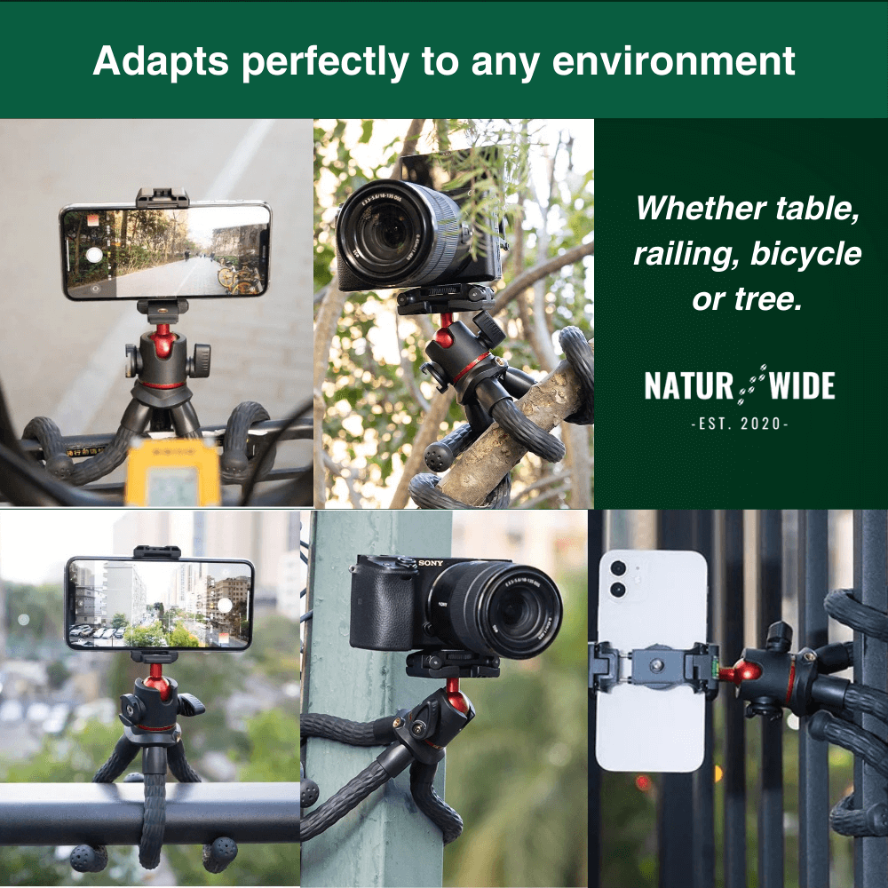 Flexible Octopus Tripod – Versatile for Camera &amp; Smartphone