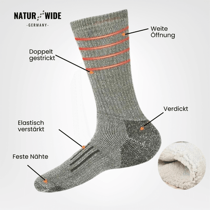 Naturwide Merino Wool Socks – 3-Pack for Men &amp; Women