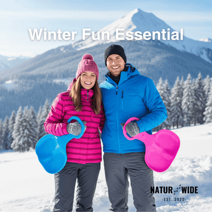 Durable Snow Sled &amp; Sand Slider – Winter Fun Toboggan (22")