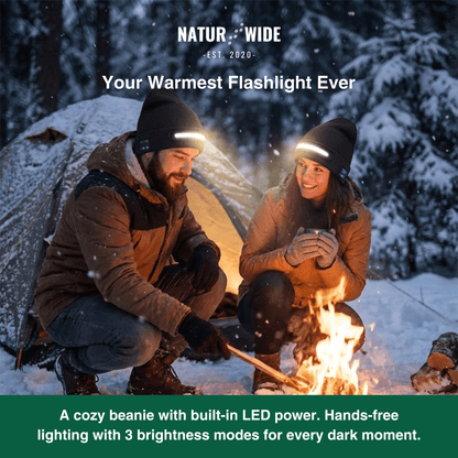 LED Hat with Light – USB Rechargeable Unisex Winter Hat