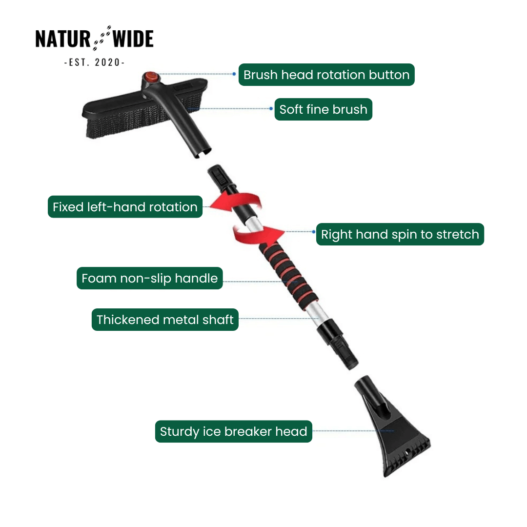 Extendable Snow Shovel &amp; Ice Scraper