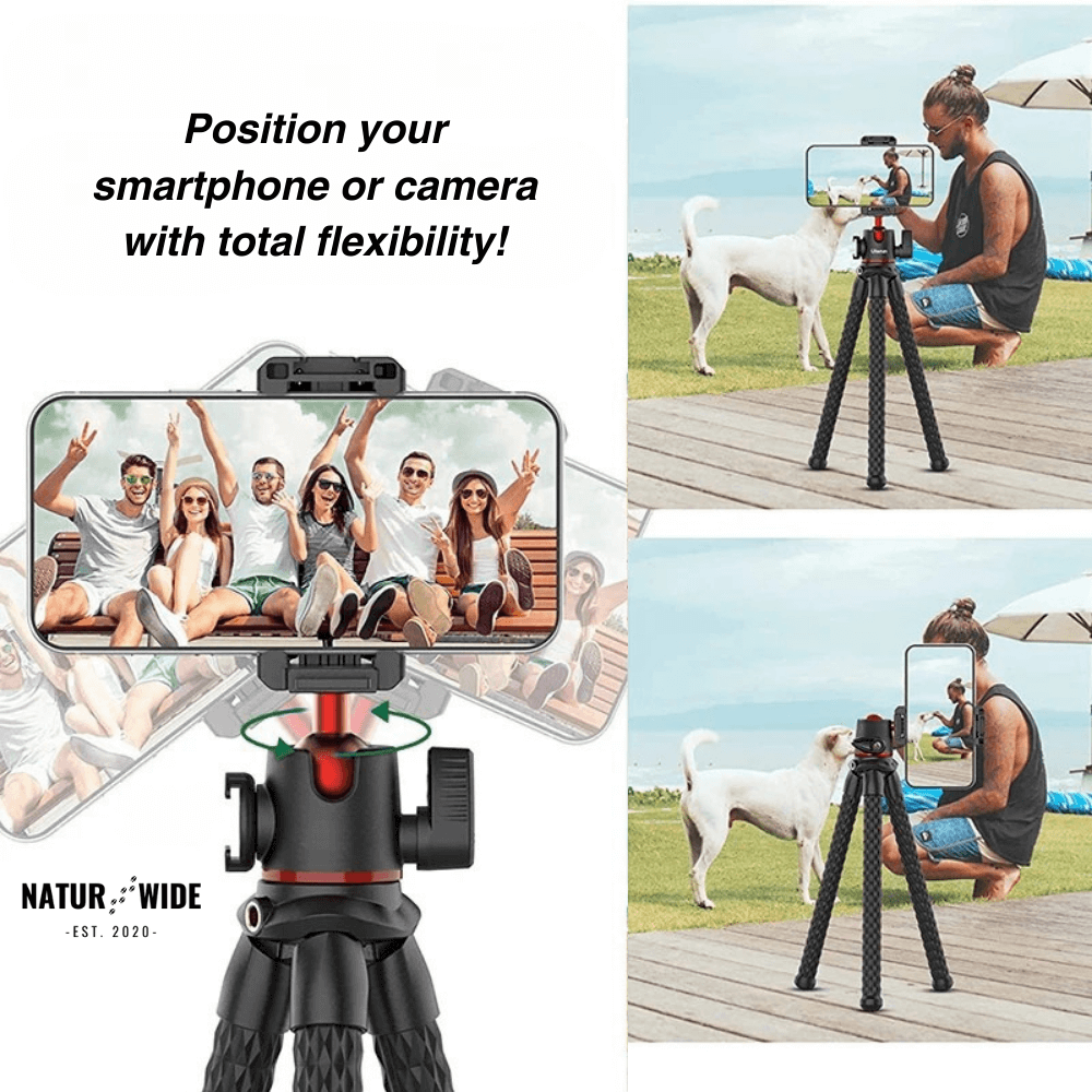 Flexible Octopus Tripod – Versatile for Camera &amp; Smartphone