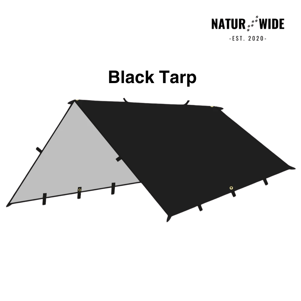 Versatile sun &amp; rain protection tarp