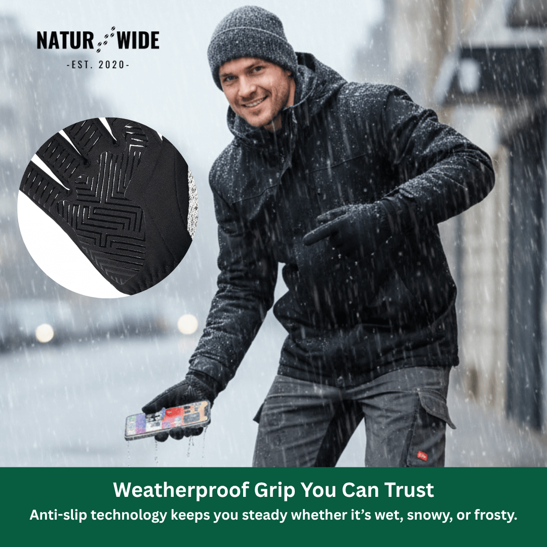 Winter Outdoor Sport Gloves – Touchscreen, Windproof &amp; Anti-Slip Gloves