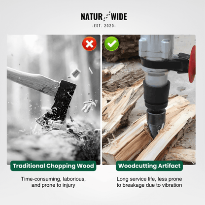 Firewood Splitter Drill Bit 32mm – Wood Splitting Cone