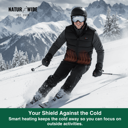 Heated Vest – 9 Heating Zones, USB Rechargeable &amp; Waterproof