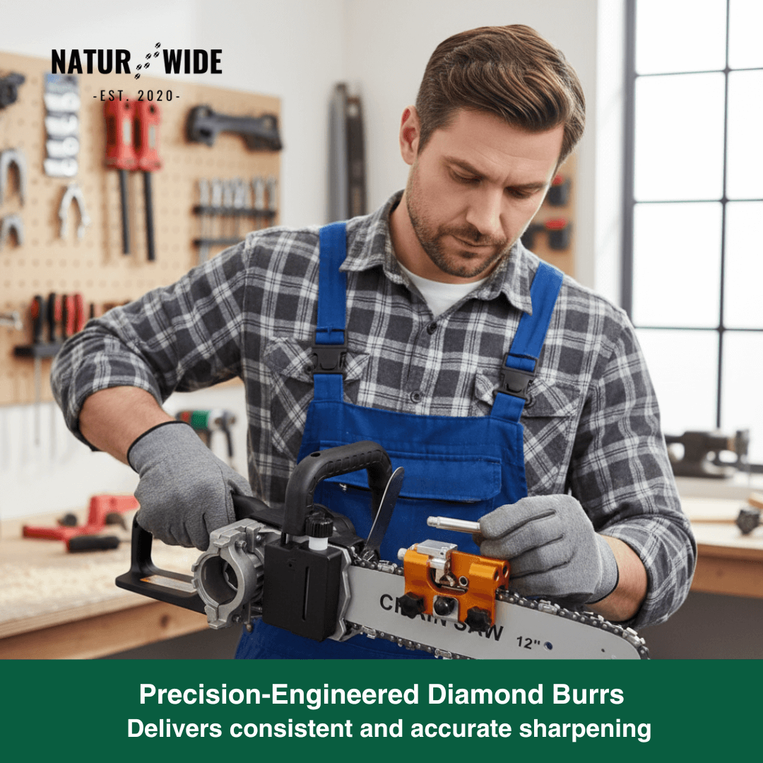 12-Piece Set Replacement Sharpening Head for Manual Chainsaw Sharpener Jig