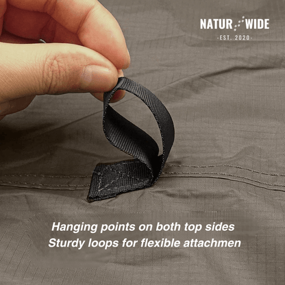 Versatile sun &amp; rain protection tarp