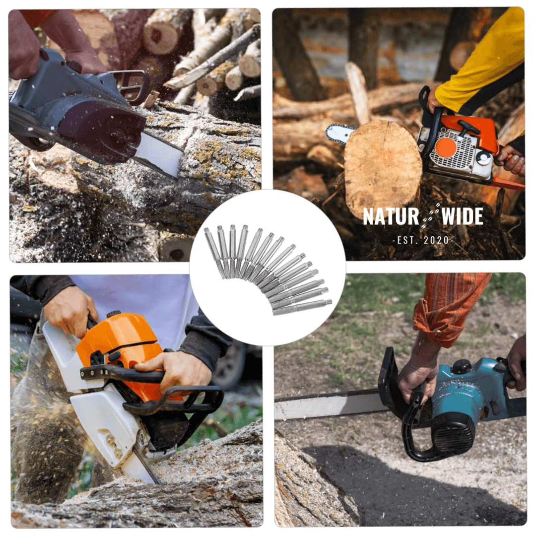 12-Piece Set Replacement Sharpening Head for Manual Chainsaw Sharpener Jig