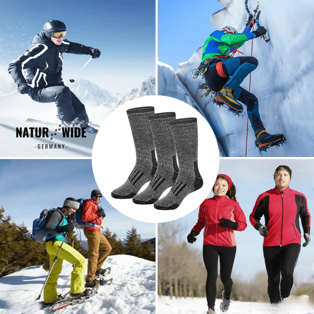 Naturwide Merino Wool Socks – 3-Pack for Men &amp; Women