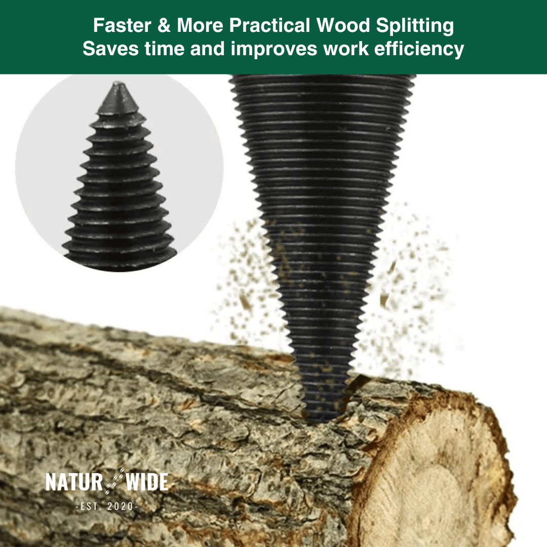 Firewood Splitter Drill Bit 32mm – Wood Splitting Cone