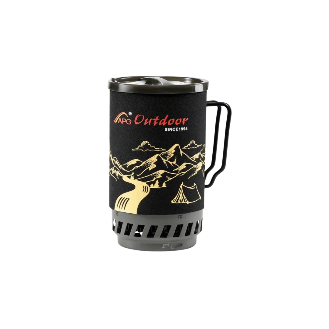 Portable 1.4L Camping Stove & Pot Cooking System