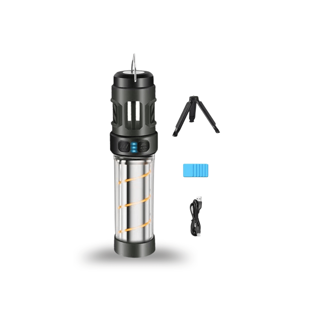 5-in-1 Camping Lamp – LED Flashlight & Mosquito Repellent Light