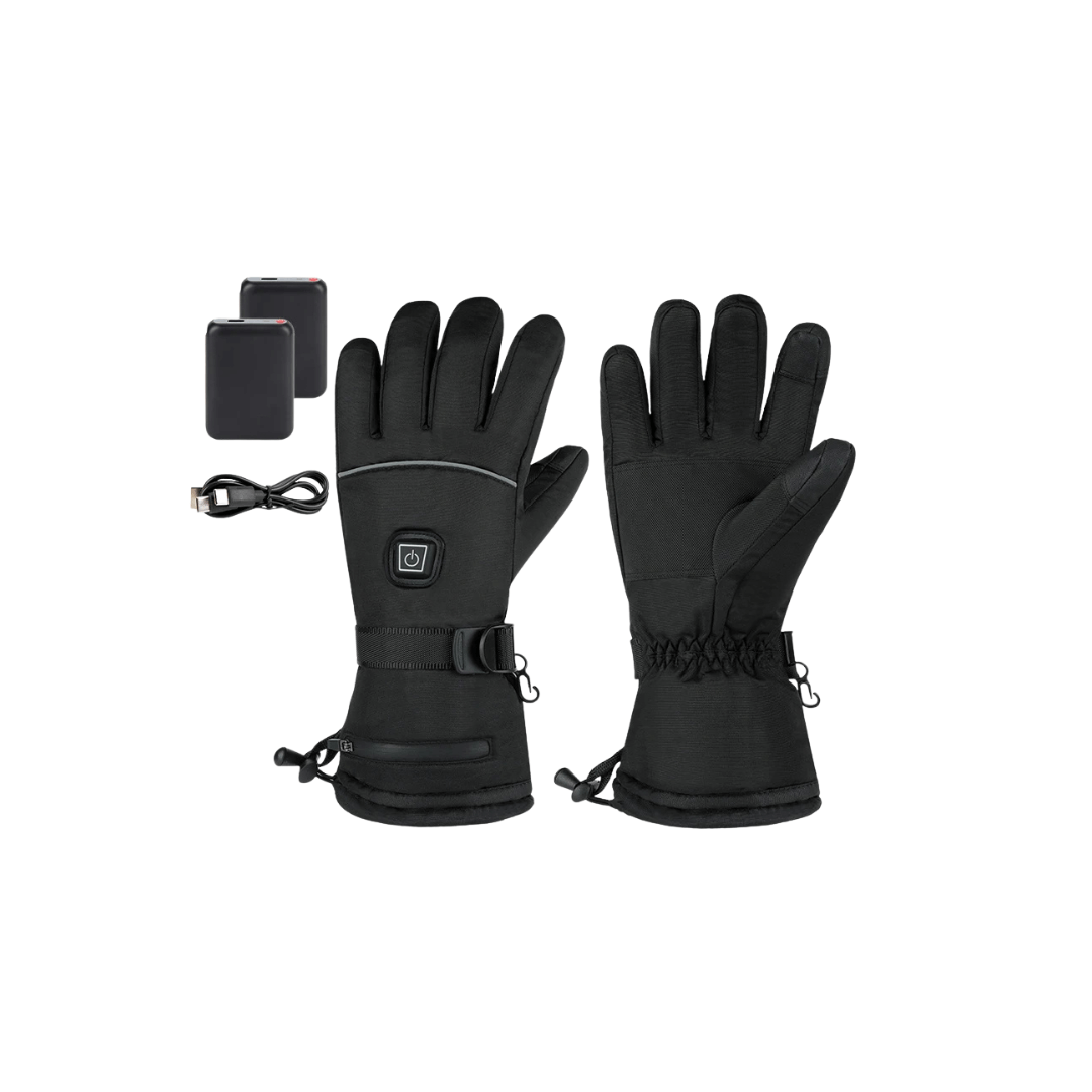 Heated Gloves – 3 Heat Levels, Waterproof &amp; Windproof