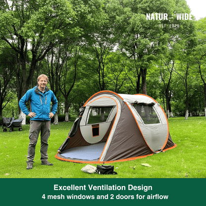 Pop-Up Throw Tent 5-8 Person – Automatic Waterproof Camping Tent