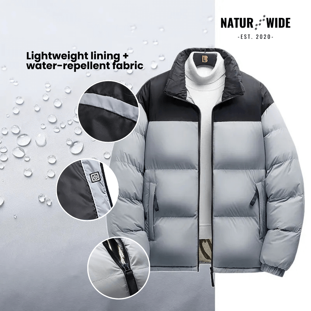Naturwide Heated Winter Jacket – 6 Heating Zones, Waterproof &amp; Extra Warm for Men and Women