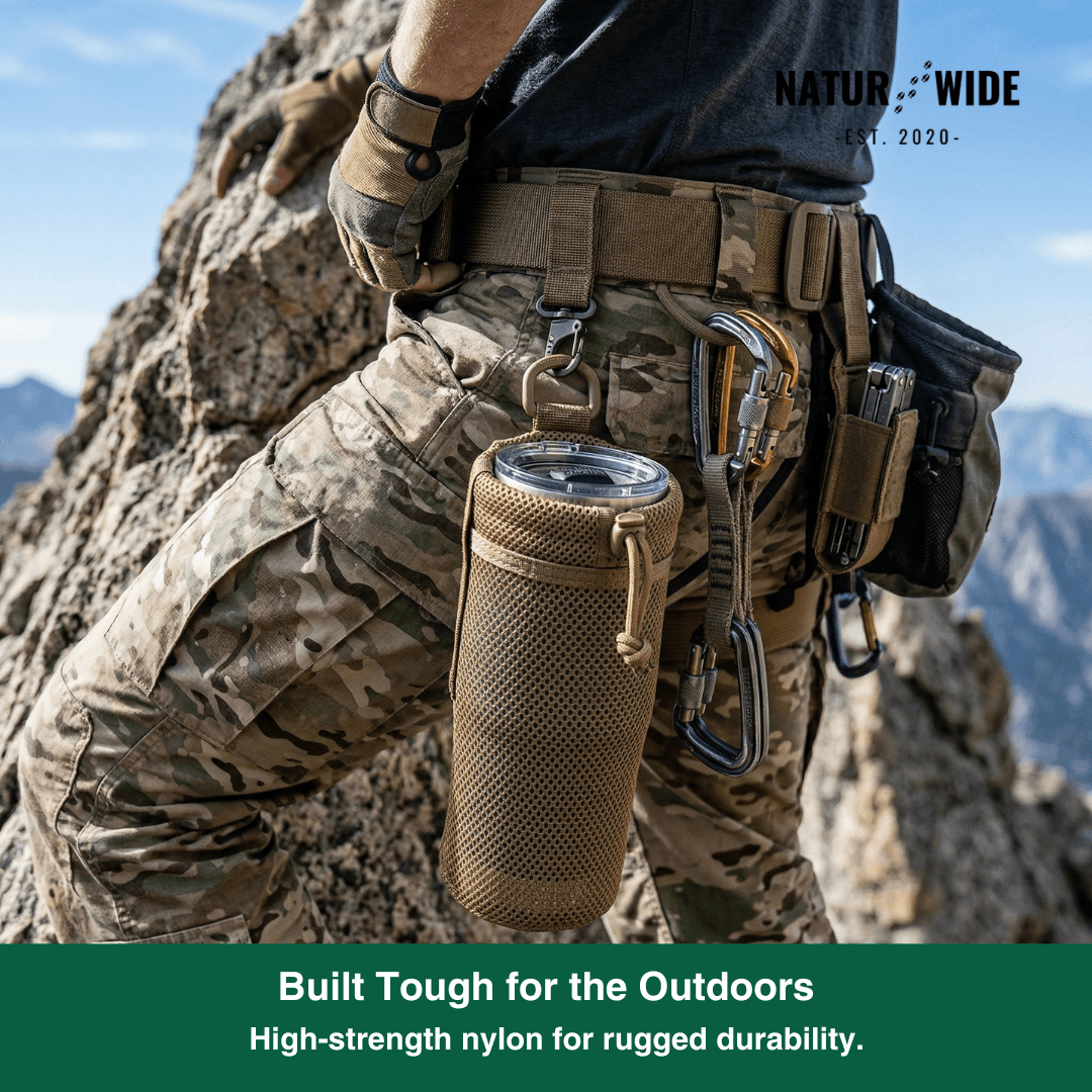 Tactical MOLLE Foldable Water Bottle Pouch