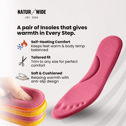 Winter Self-Heating Insoles – Memory Foam, Fur &amp; Extra Warm Shoe Inserts