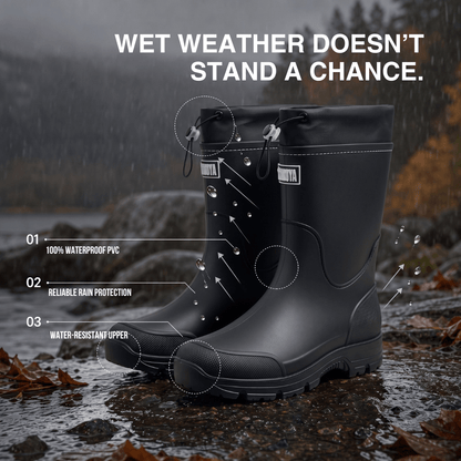 Waterproof Outdoor Rubber Boots Unisex – Slip-Resistant, Durable &amp; Long-Lasting