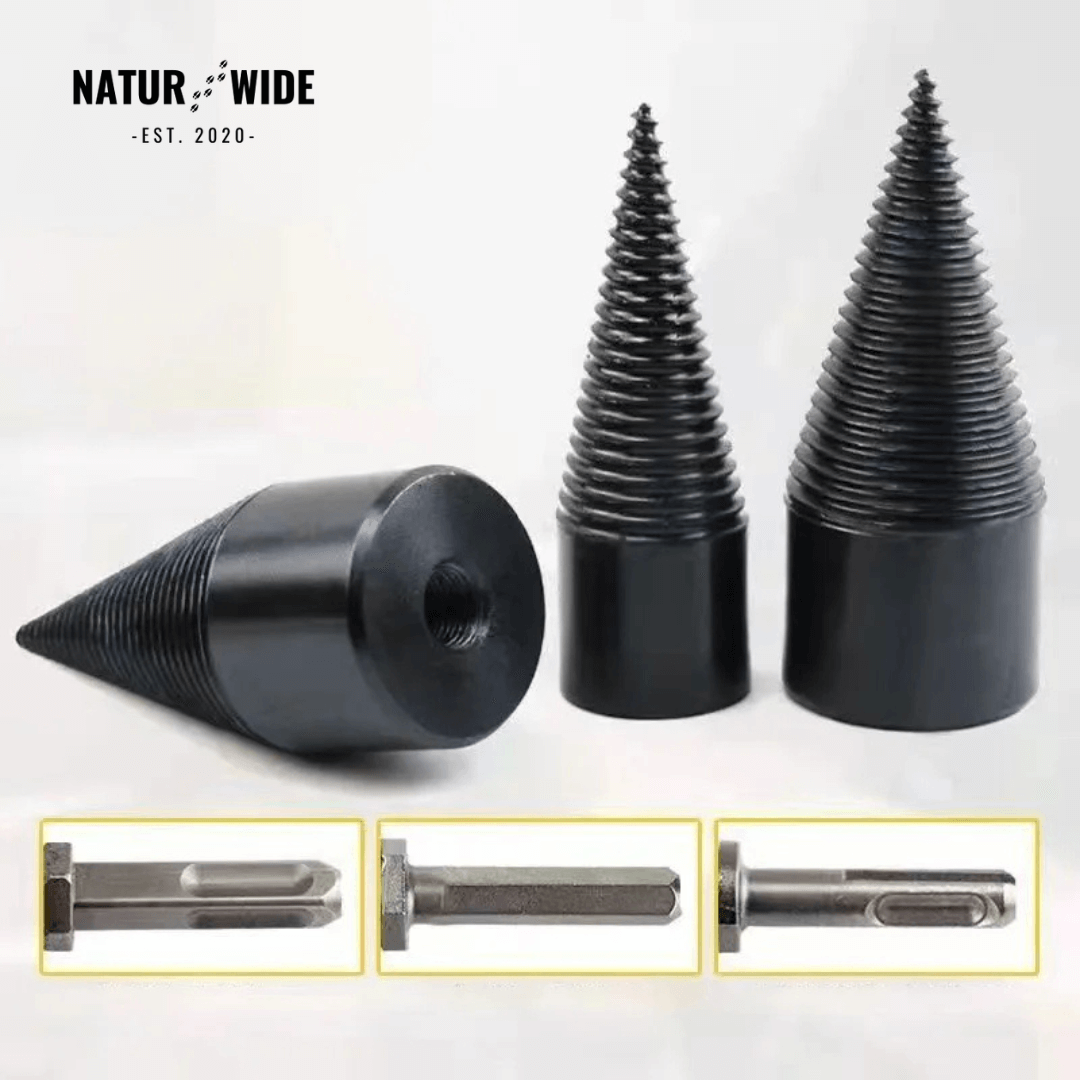 Firewood Splitter Drill Bit 32mm – Wood Splitting Cone