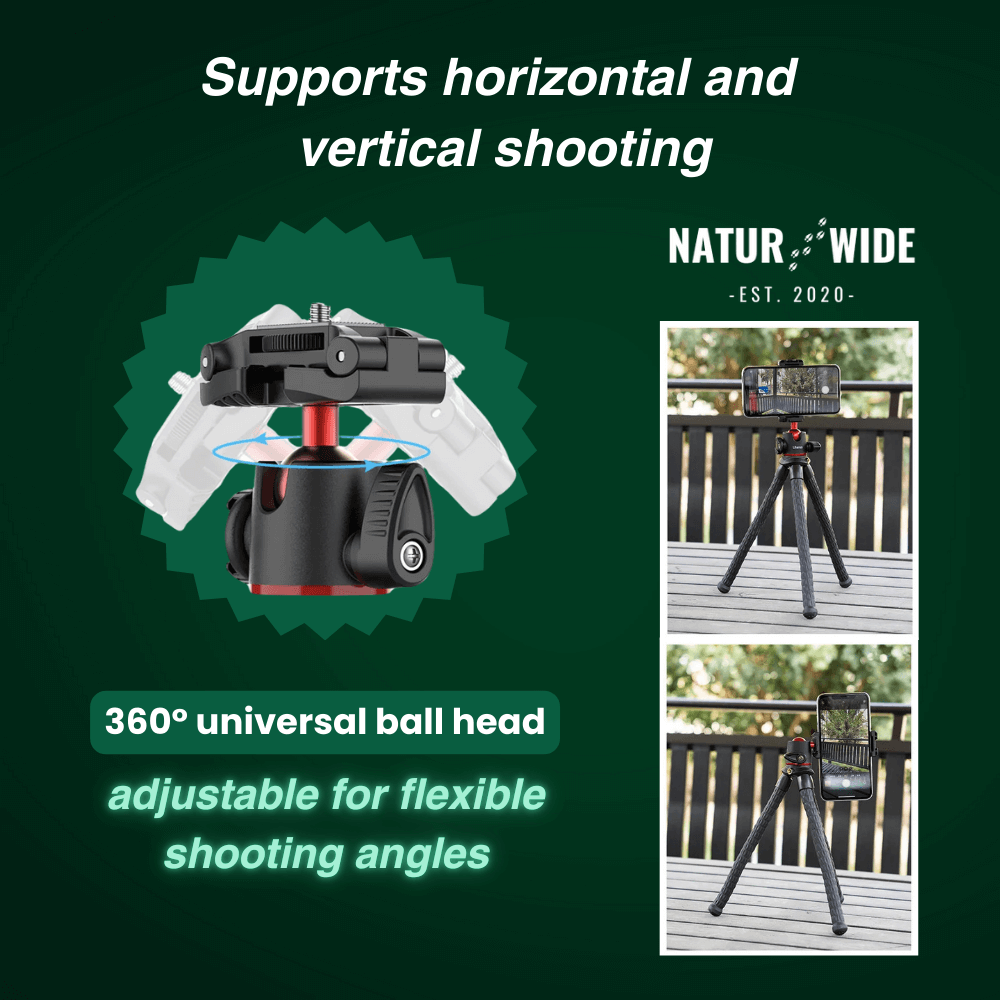 Flexible Octopus Tripod – Versatile for Camera &amp; Smartphone