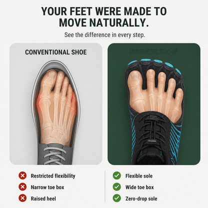 BareFlex – Barefoot Shoes for Healthy Walking, Podiatrist-Approved (Unisex)