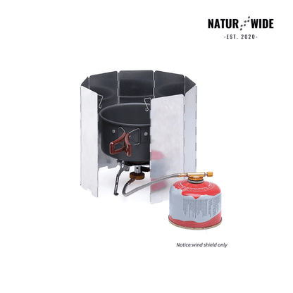 Ultralight 9-Plate Foldable Camping Stove Windshield