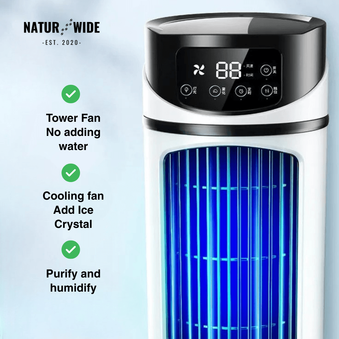 Mini Mobile Air Conditioner 3-in-1 – Cooler, Humidifier & Air Purifier