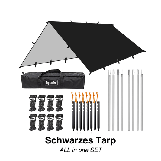 Versatile sun &amp; rain protection tarp