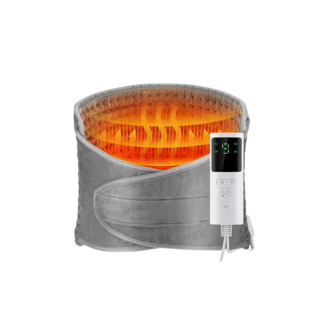 Electric Back Heating Belt – Waist Warmer with 9 Heat Settings &amp; Timer