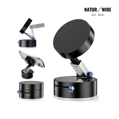 Magnetic Car Phone Mount – Vacuum Suction Cup, No-Trace Hold