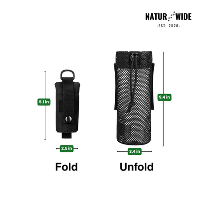 Tactical MOLLE Foldable Water Bottle Pouch