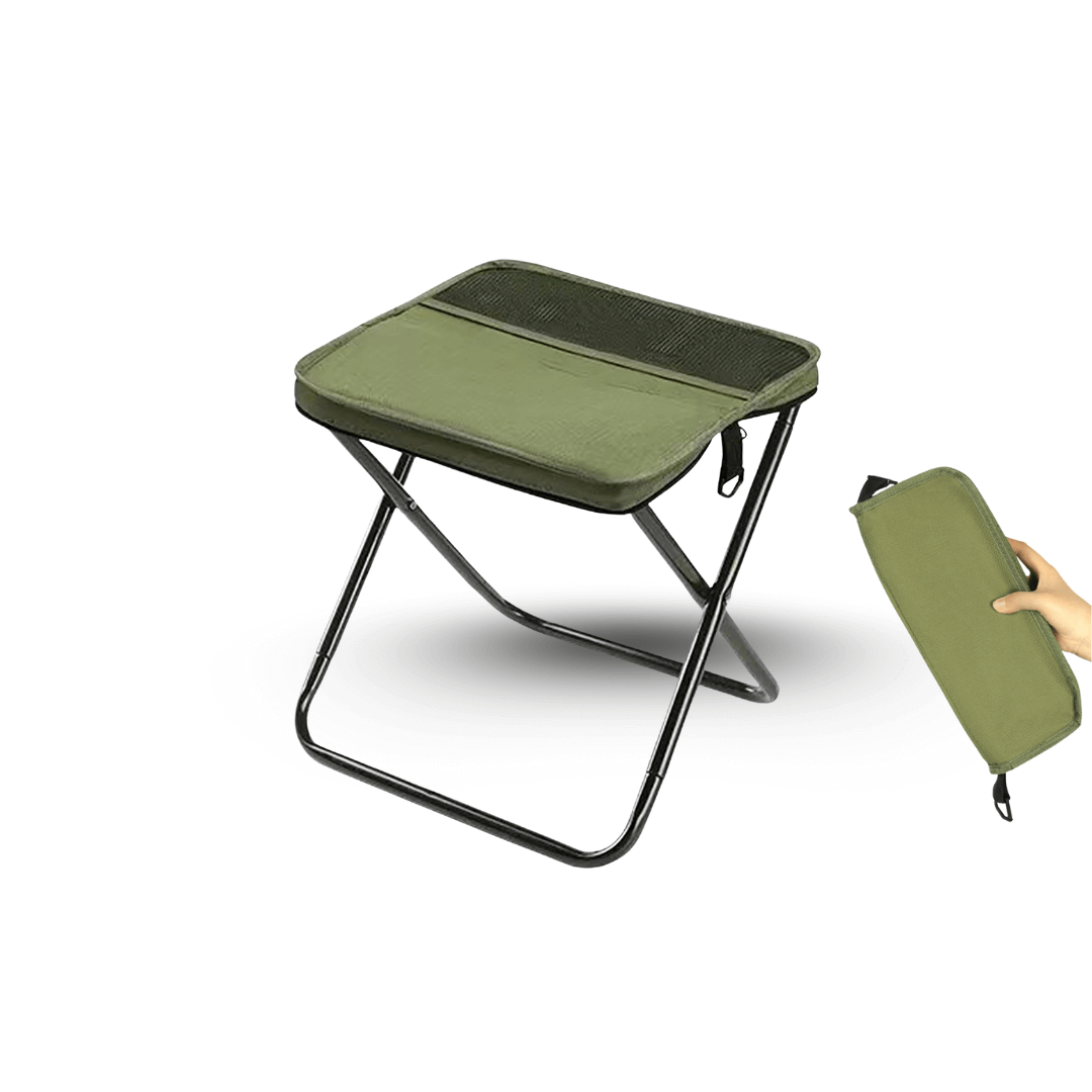 Foldable Camping Stool – Lightweight, Portable &amp; Durable with Carry Bag for Travel