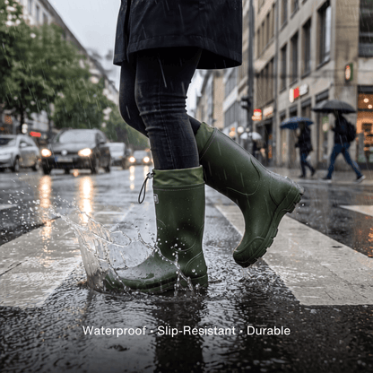 Waterproof Outdoor Rubber Boots Unisex – Slip-Resistant, Durable &amp; Long-Lasting