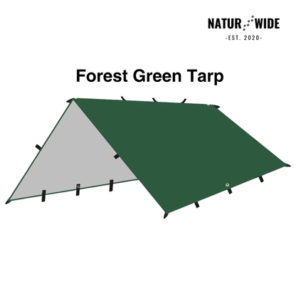 Versatile sun &amp; rain protection tarp