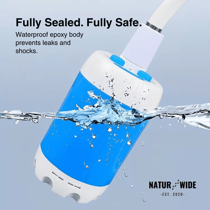 Electric Camping Shower Pump – 5000mAh Rechargeable with Display