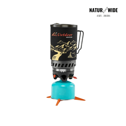 Portable 1.4L Camping Stove & Pot Cooking System