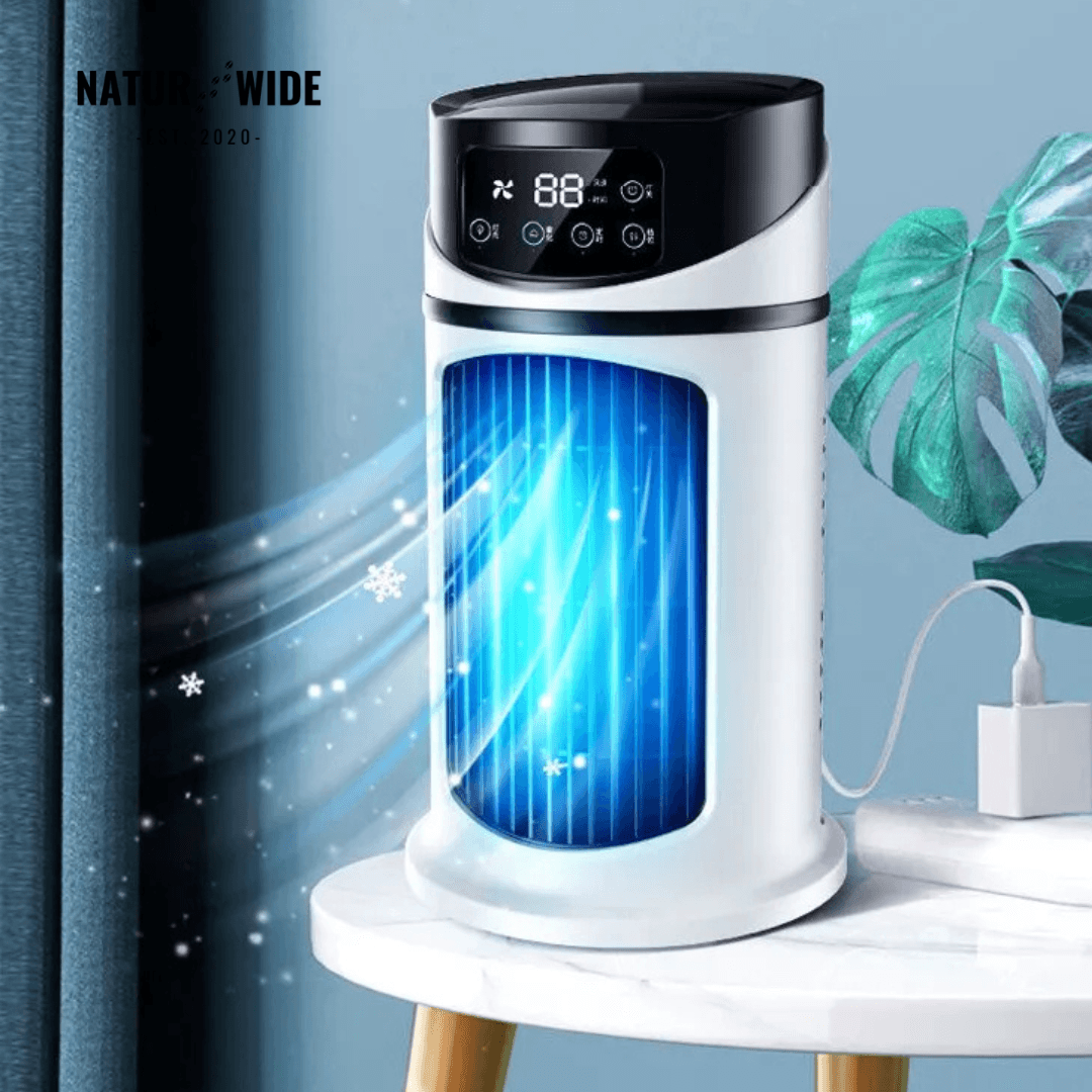 Mini Mobile Air Conditioner 3-in-1 – Cooler, Humidifier & Air Purifier