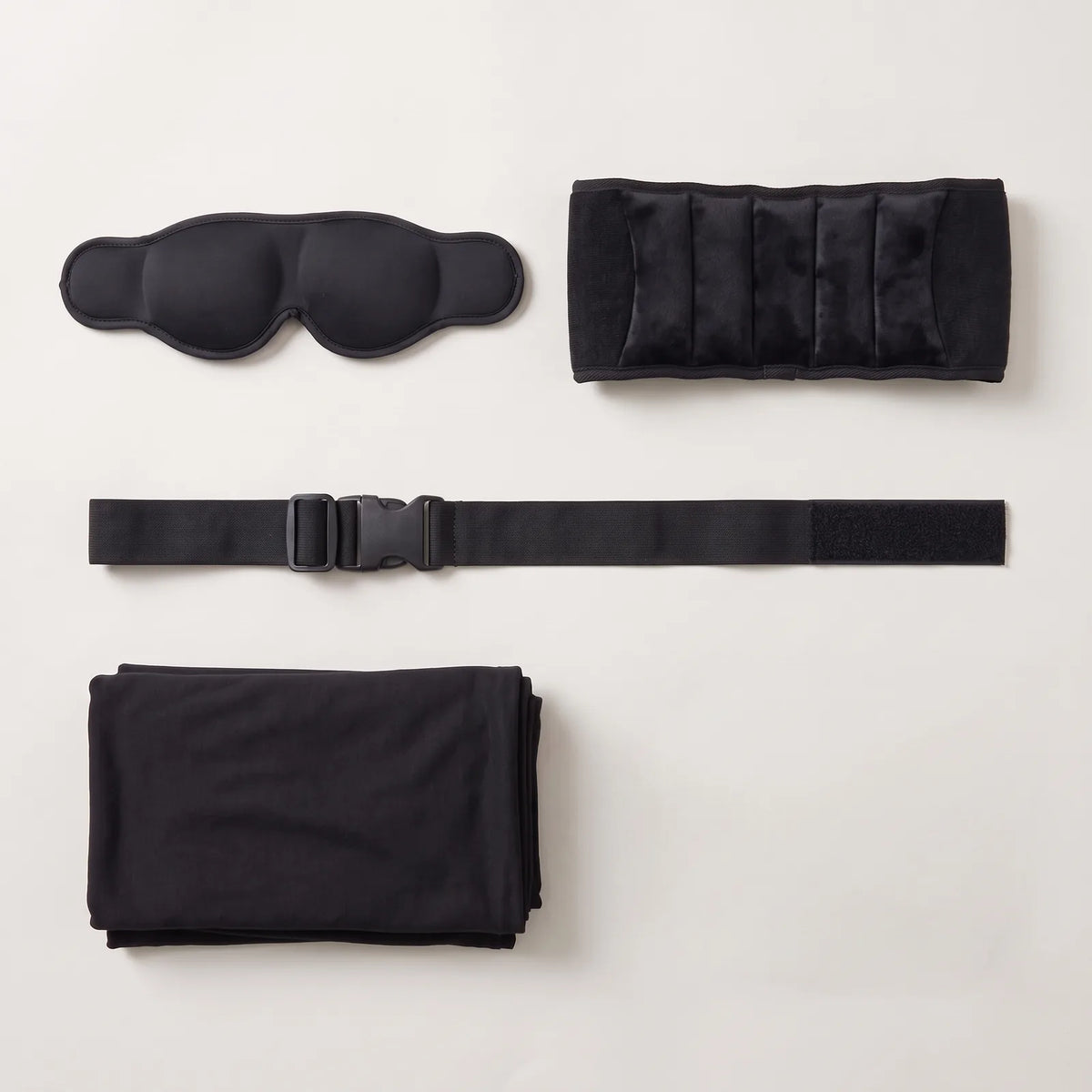 What's in the box: headrest strap, pillow band, 3D eye mask and arm sling